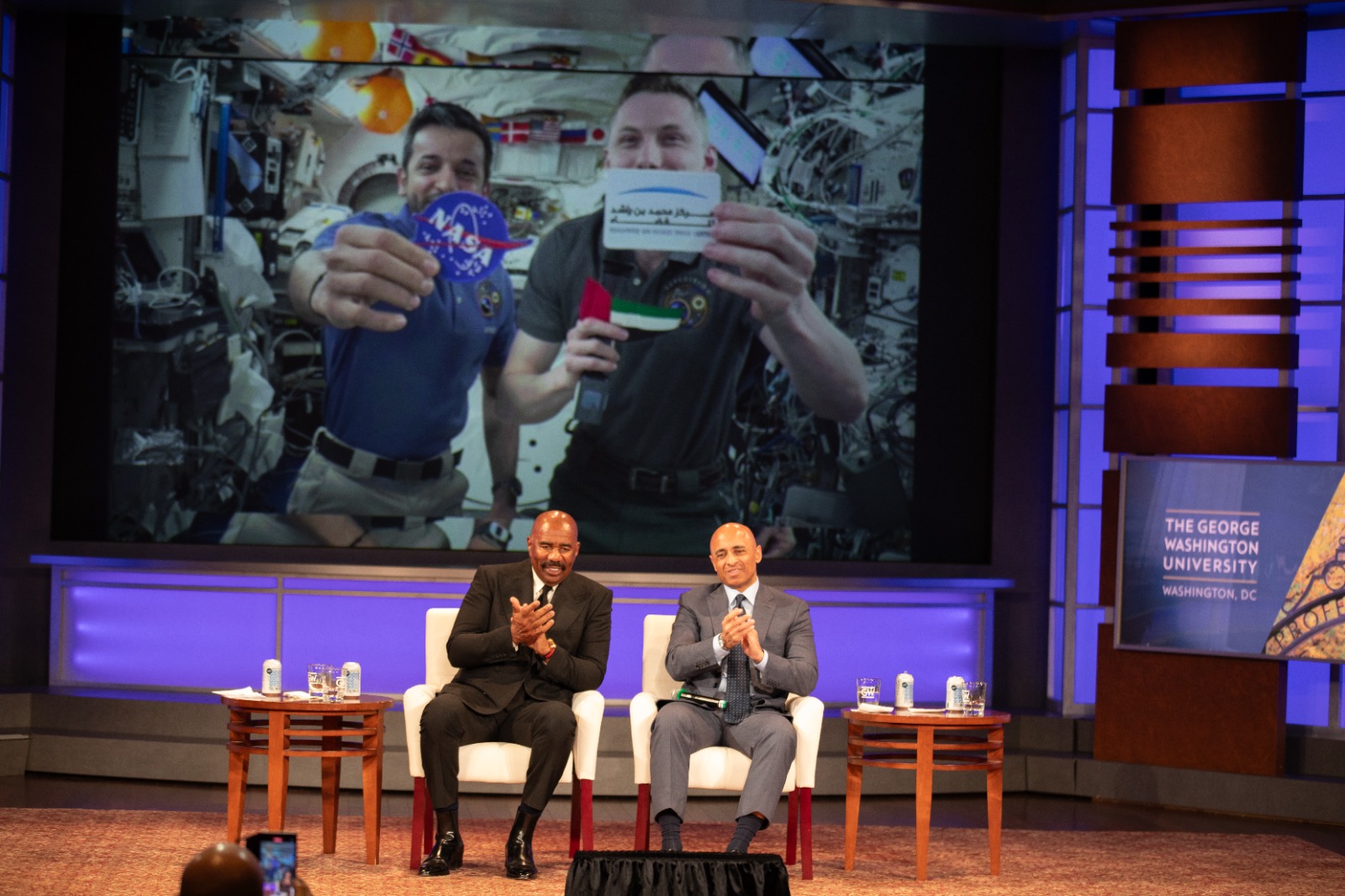 Steve Harvey Astronauts Call from Space