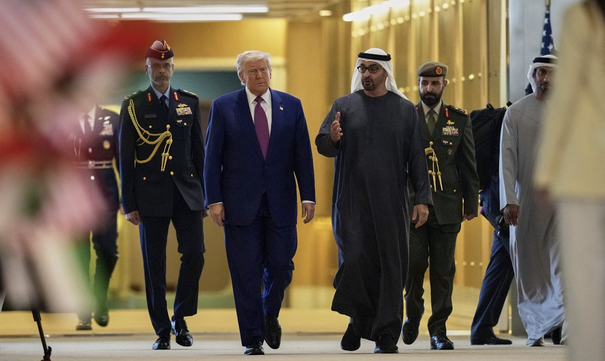 His Highness Mohammed Bin Zayed Welcomes President Trump UAE Visit
