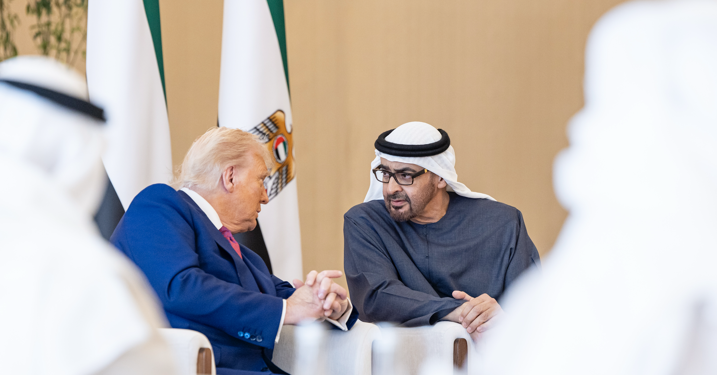 UAE President receives US President Trump in official ceremony at Qasr Al Watan