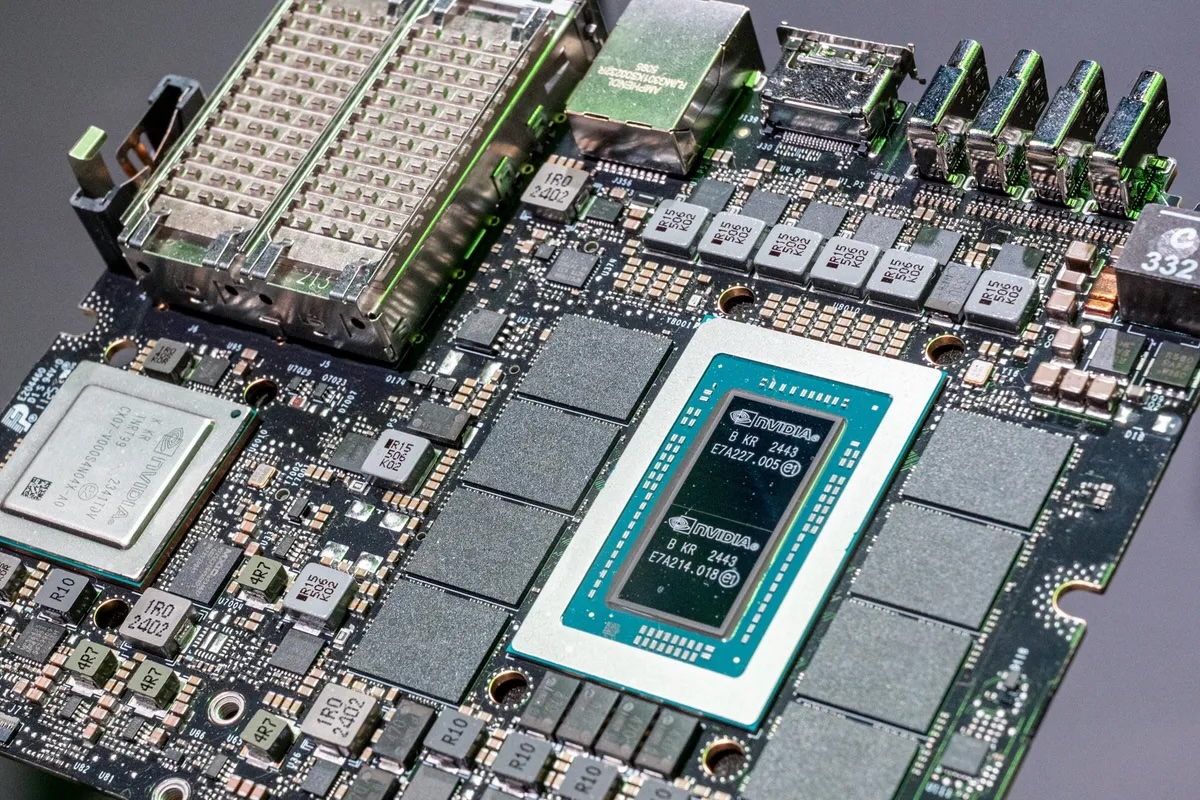 The Nvidia DGX Spark super computer mother board.