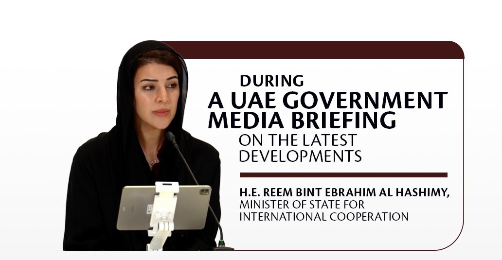 HE Reem Al Hashimy affirms UAE’s Balanced Stance in the Face of Regional Attacks