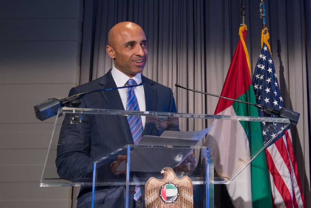 Ambassador Yousef Al Otaiba speaking