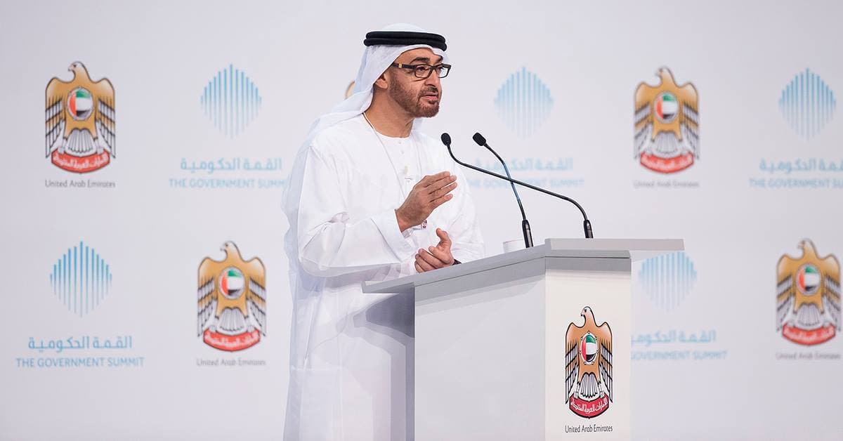 His Highness Sheikh Mohamed bin Zayed Al Nahyan, Crown Prince of Abu Dhabi and Deputy Supreme Commander of the United Arab EmiratesArmed Forces outlines the necessary steps in shaping the country's future, highlighting UAE's achievements in diversification, education, women's key role in community building and more in his keynote address at the 3rd annual Government Summit. Read His Highness’ keynote remarks here: keynote remarks here: ow.ly/J0roR