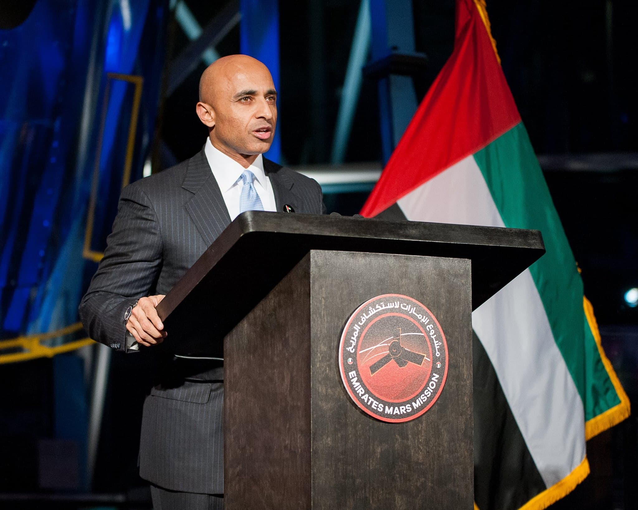 We celebrated the UAE’s 44th National Day at a gala event hosted by Ambassador Yousef Al Otaiba. In marking the UAE’s rapid progress over 44 years, the event honored the newly announced Emirates Mission to Mars and underscored how the country’s space program will inspire a new generation of scientists and engineers. Ambassador Al Otaiba also congratulated UAE President His Highness Sheikh Khalifa bin Zayed al Nahyan, Vice President and Prime Minister and Ruler of Dubai His Highness Sheikh Mohammed bin Rashi