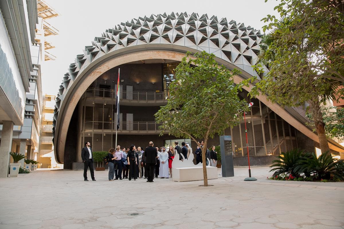 Visiting Harvard University students, including Emirates Leadership Initiative Fellows visit Masdar City, discussing with leadership, experts and post graduate students Masdar’s part in diversifying the UAE economy beyond oil production; pursuing an "integrated, holistic" business model that merges higher education, research and development, finance, and the development of large-scale renewable energy projects and sustainable communities.