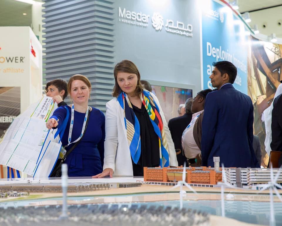 Emirates Leadership Initiative fellows attend the opening ceremony of the Abu Dhabi Sustainability Week and World Future Energy Summit, a ground-breaking forum uniting thought leaders, policy makers and investors to address the challenges of renewable energy and sustainable development.