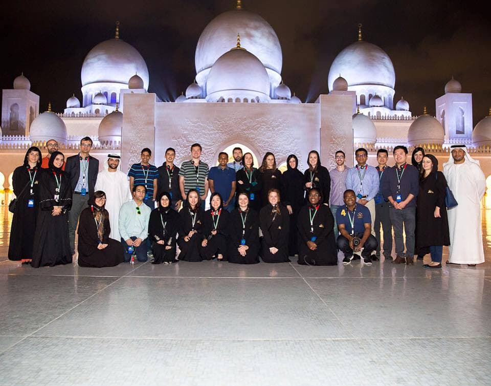 Building bridges of cultural understanding and exchange, ‪#‎Harvard‬ students arrive to a warm ‪#‎UnitedArabEmirates‬ welcome with a tour of the iconic Sheikh Zayed Grand Mosque ‪#‎inAbuDhabi‬, kicking off the second annual ‪#‎UAE‬ Visit program for ‪#‎EmiratesLeadership‬ Initiative (ELI) Fellows. 