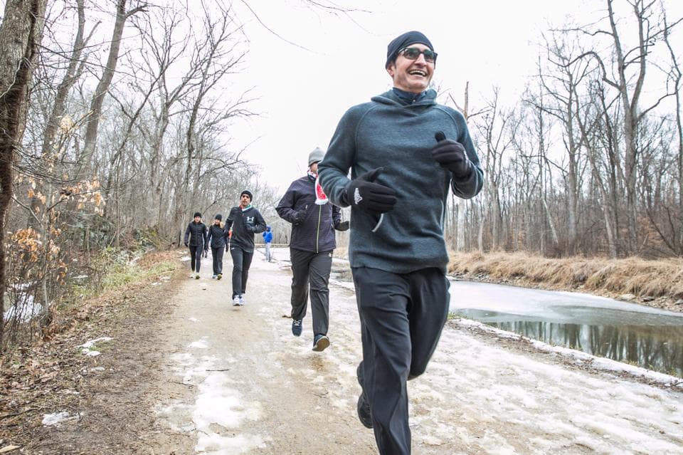 In line with the Ministry of Foreign Affairs' Wellness Program to support and encourage healthy living and exercise, United Arab Emirates Embassy in Washington, ‪#‎DC‬ diplomats, staff, family, students and friends, led by Deputy Chief of Mission, H.E. Omar Al Shamsi braved the bitter winter cold weather and cheerfully walked together for 7 kilometers. ‪#‎UAEUSA‬