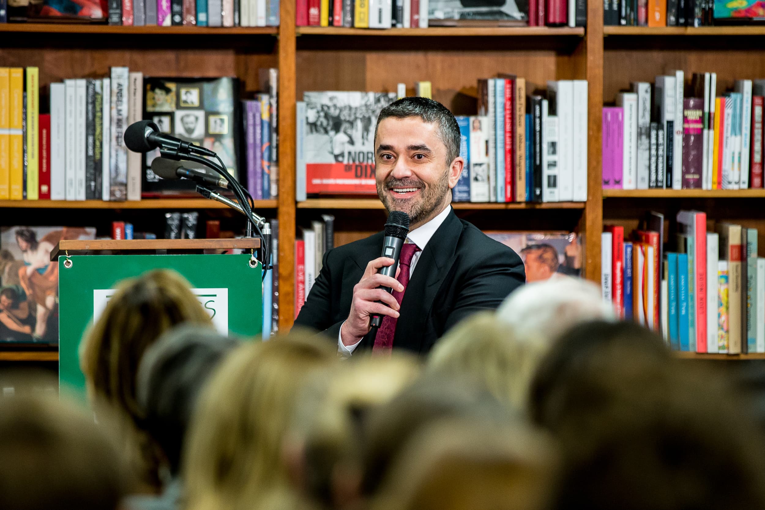 UAE Ambassador to France, Omar Ghobash discussing his new book, 'Letters to a Young Muslim' to a full house at Politics & Prose bookstore in Washington, DC