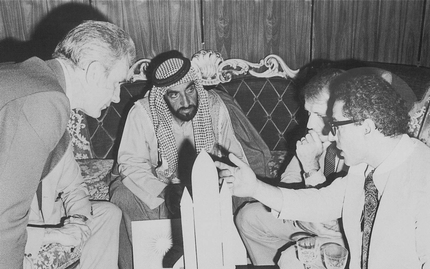Sheikh Zayed with Nasa astronauts