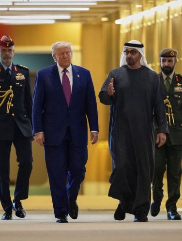 His Highness Sheikh Mohamed Bin Zayed Al Nahyan Welcomes President Donald Trump During Historic Visit to UAE