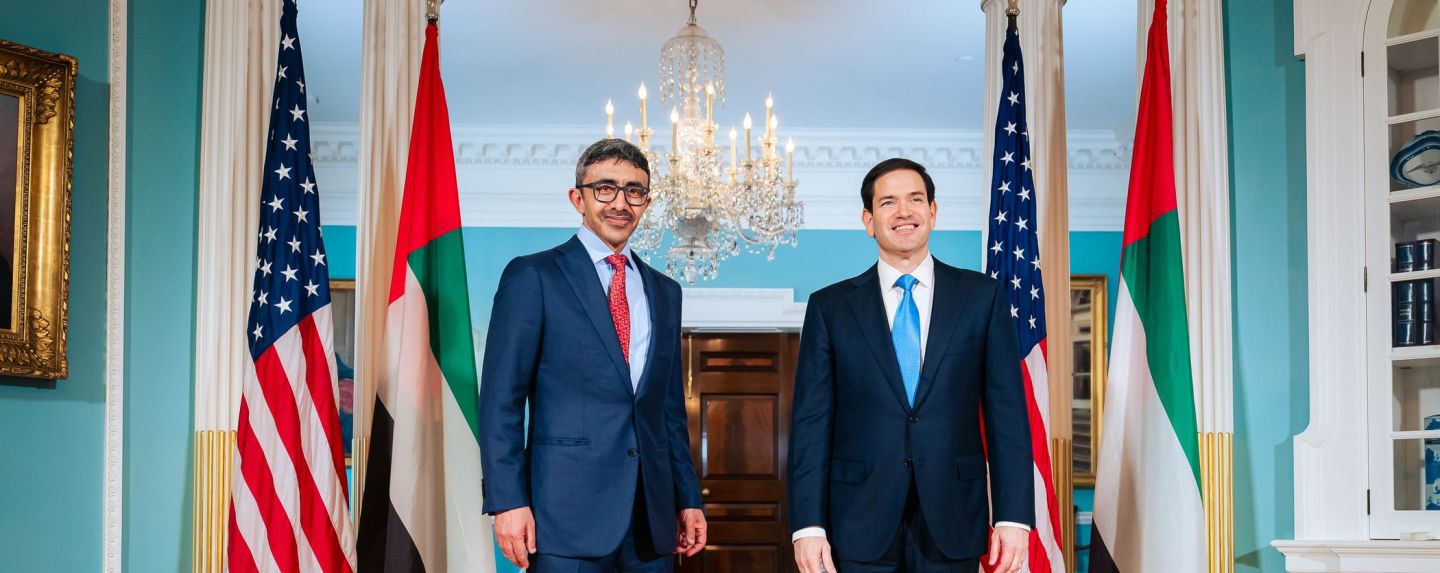 H.H. Sheikh Abdullah bin Zayed Al Nahyan, Deputy Prime Minister and Minister of Foreign Affairs, met with Marco Rubio, US Secretary of State, during a working visit to the US capital, Washington DC.