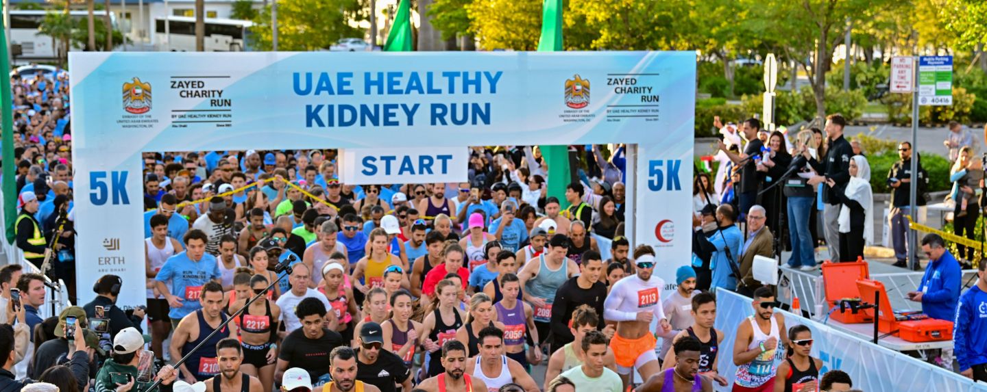 UAE Healthy Kidney 5K returned to Miami on January 31, drawing a record 1,100 runners and raising over $60,000 to support the National Kidney Foundation of Florida (NKFF)