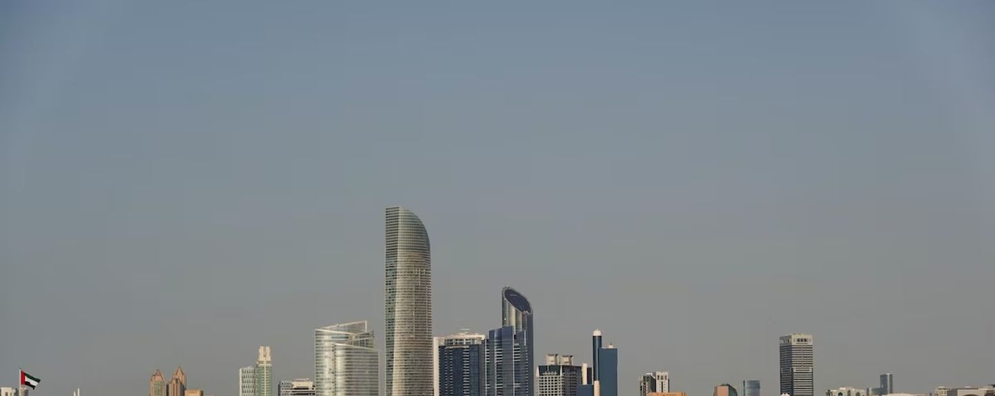 Abu Dhabi Skyline, following Iranian missile attacks, amidst regional tensions, United Arab Emirates, February 28, 2026. REUTERS/Staff