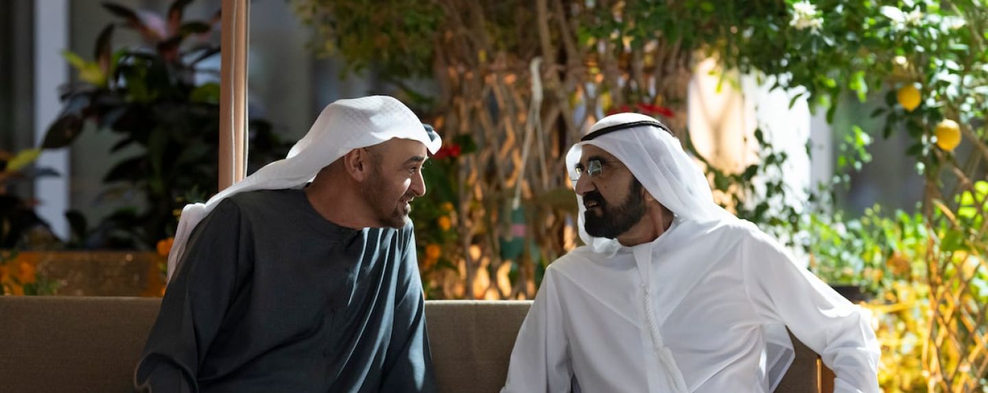 President Sheikh Mohamed and Sheikh Mohammed bin Rashid, Vice President and Ruler of Dubai, 