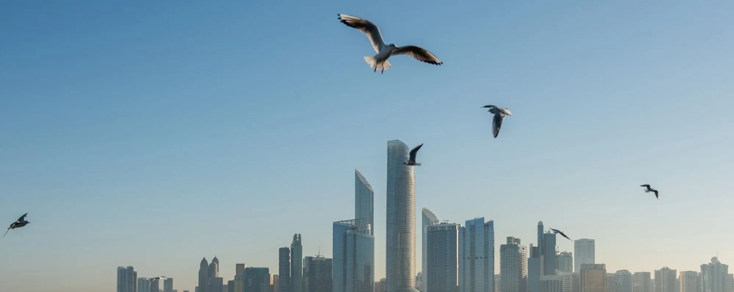 The skyline in Abu Dhabi, United Arab Emirates.Photographer: Vidhyaa Chandramohan/Bloomberg