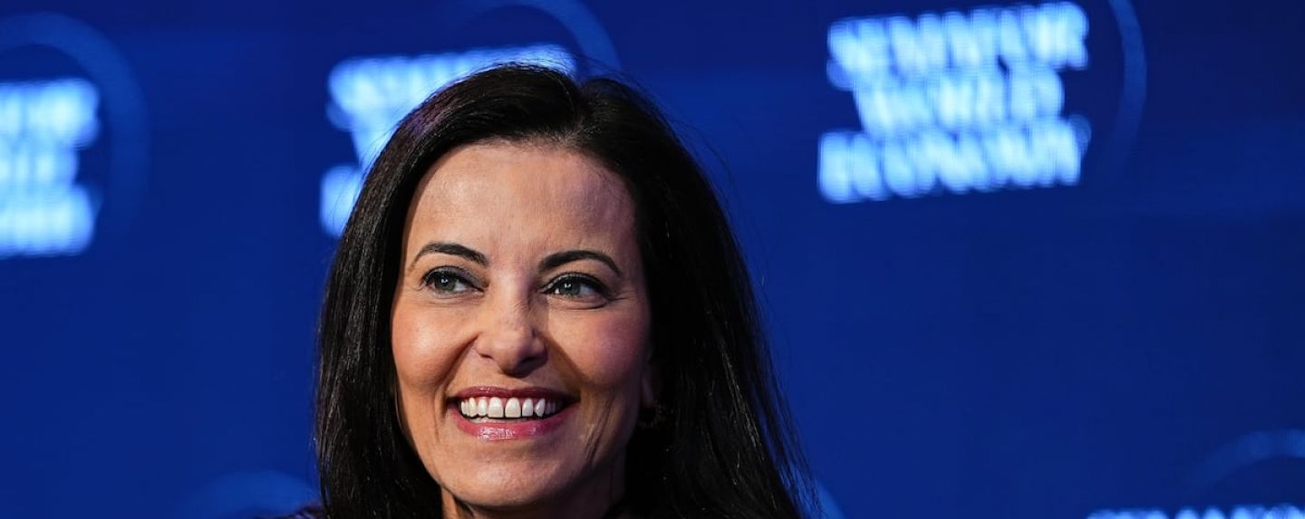 Dina Powell McCormick, the president of Meta. Bloomberg