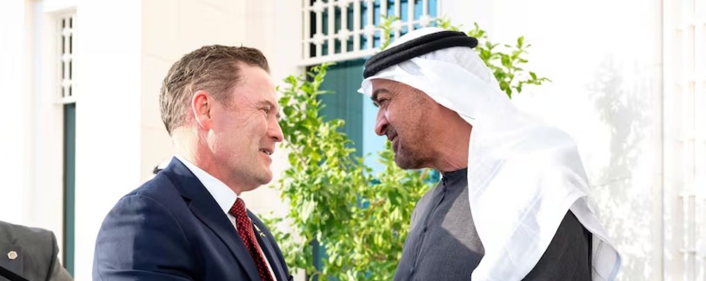 President Sheikh Mohamed meets Mike Waltz
