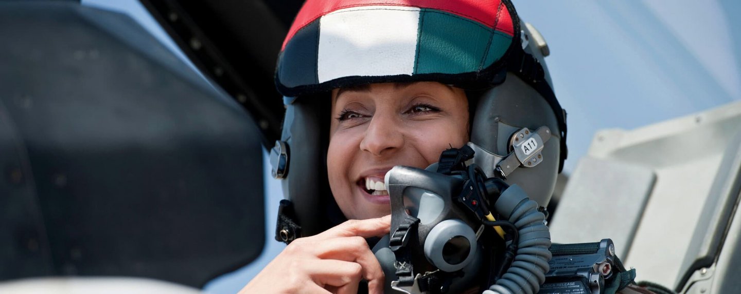 cnn interviews uaes first female fighter pilot