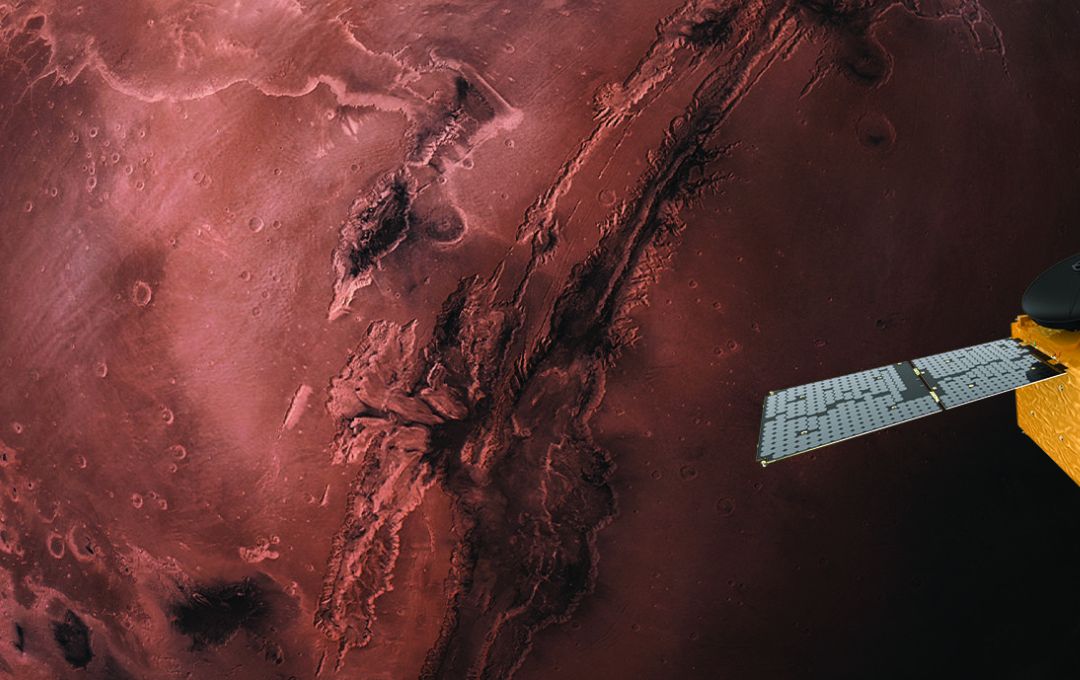 Mars in orbit