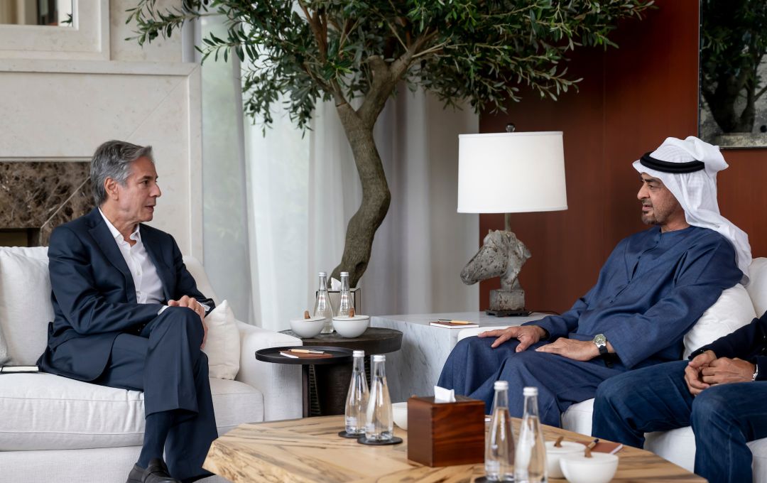 HH Sheikh Mohamed Bin Zayed Al Nahyan with US Secretary of State Antony Blinken