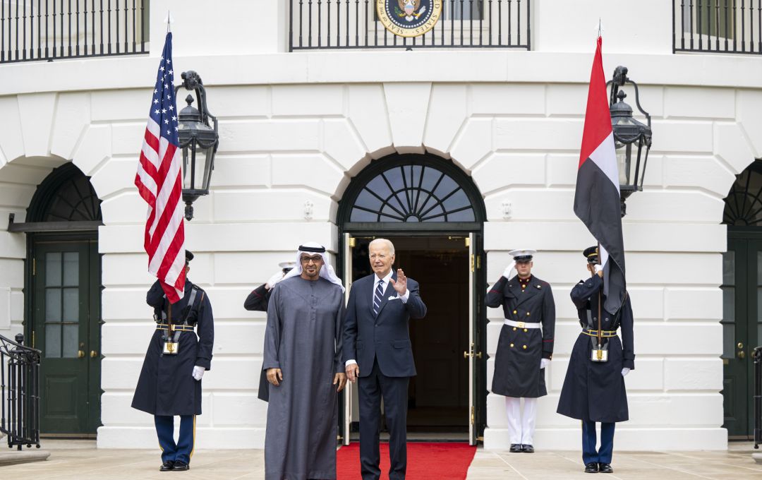 HH Sheikh Mohamed Bin Zayed Al Nahyan with US President Joe Biden