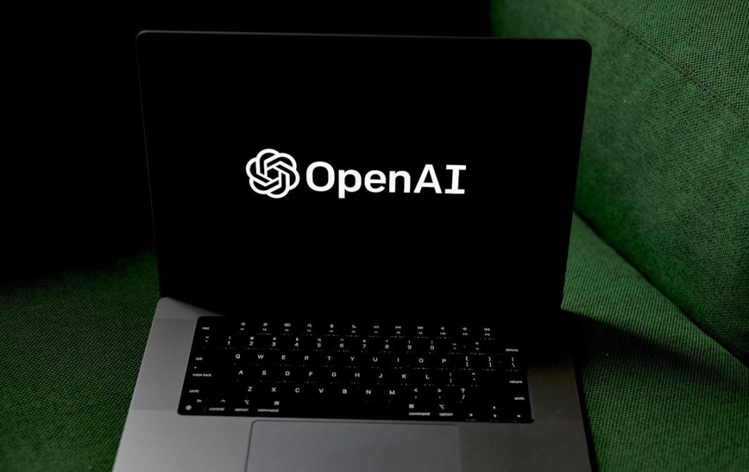 OpenAI logo on Laptop Screen