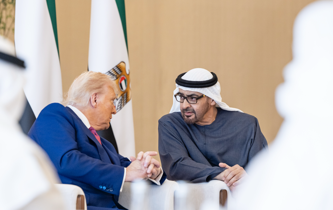 UAE President receives US President Trump in official ceremony at Qasr Al Watan