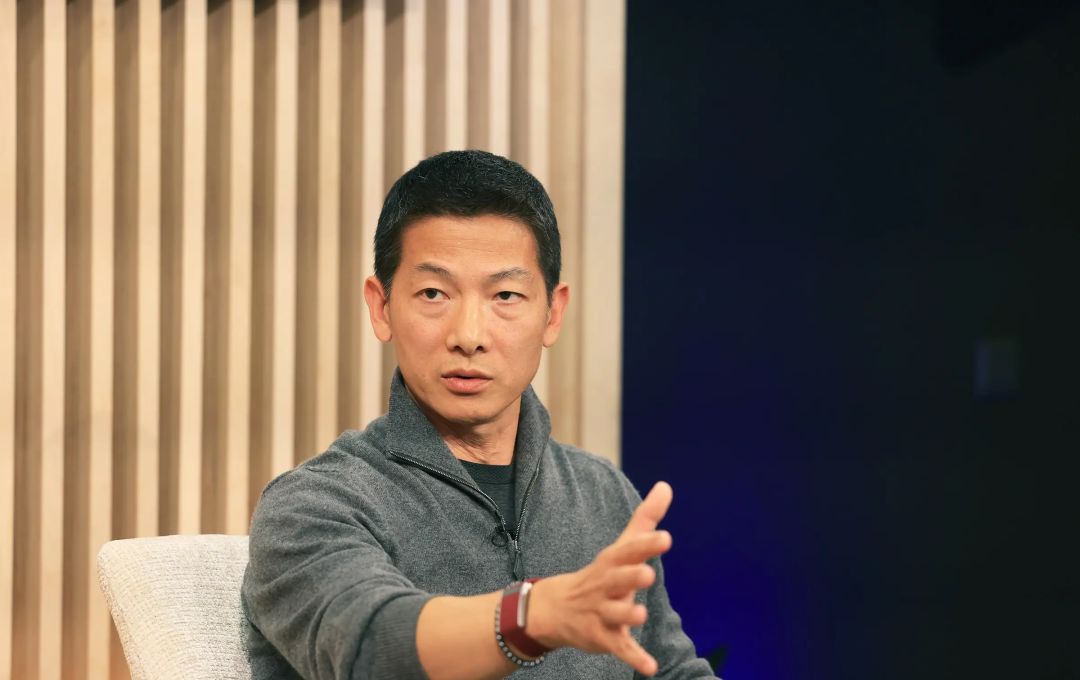 Peng Xiao, group CEO of G42, during an interview at Bloomberg House during the World Economic Forum in Davos, Switzerland, on Jan. 22, 2025.Chris Ratcliffe—Bloomberg/Getty Images