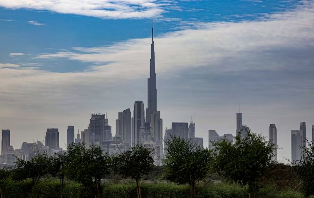 Burj Khalifa in Dubai. Bloomberg, Deloitte and HSBC say they remain invested in the region's future. EPA