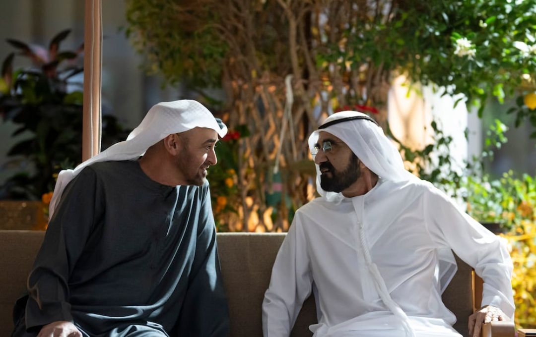 President Sheikh Mohamed and Sheikh Mohammed bin Rashid, Vice President and Ruler of Dubai, 