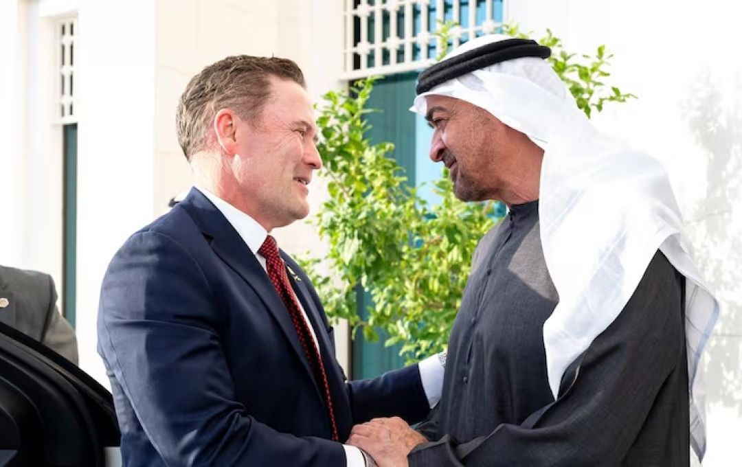 President Sheikh Mohamed meets Mike Waltz