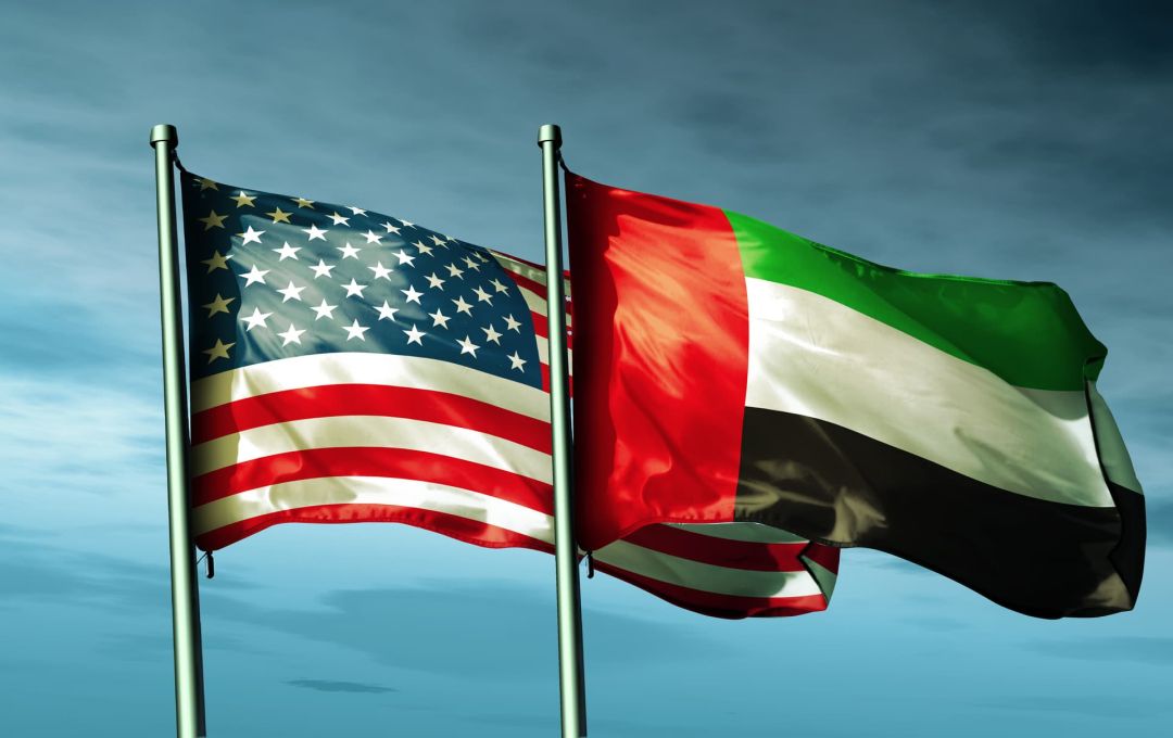 us uae flags