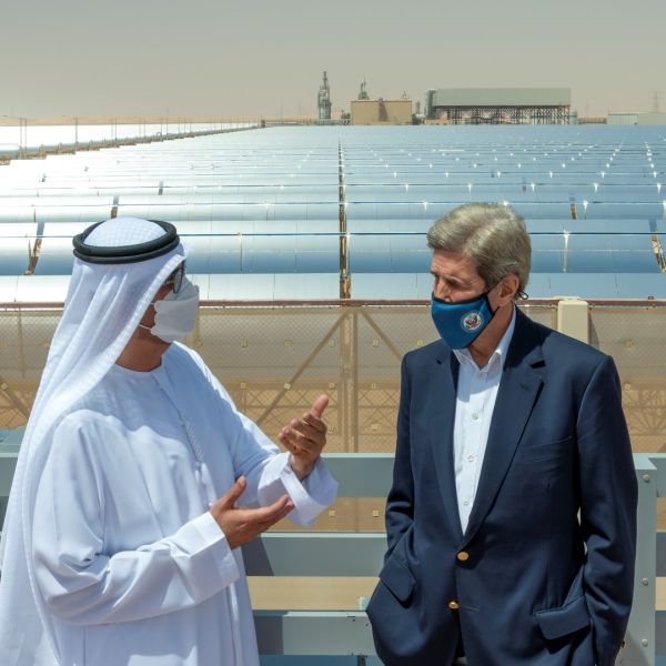 John Kerry at a Solar Farm